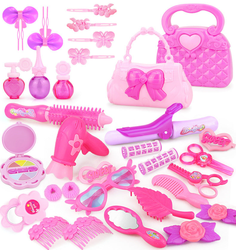 Pretend Play Kid Make Up Toys Pink Makeup Set 24-32PCS